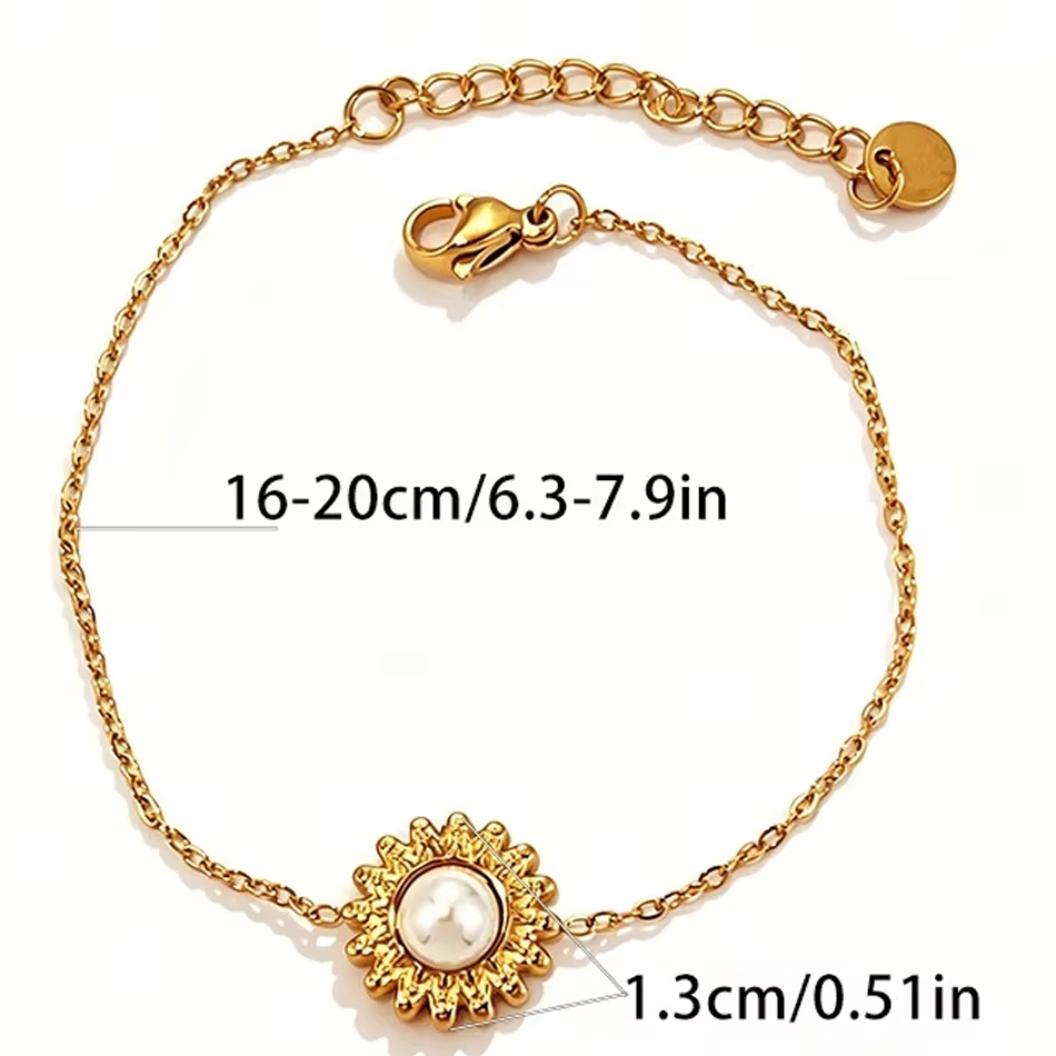 Gioielli personalizzati OEM Braccialetti con ciondoli alla moda regolabili in acciaio inossidabile placcato oro delicato da donna vintage