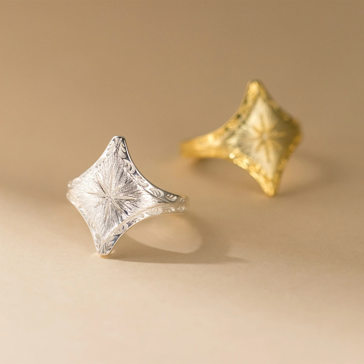 Gioielli personalizzati da foto Anello in argento sterling S925 Regali per donne Gioielleria raffina